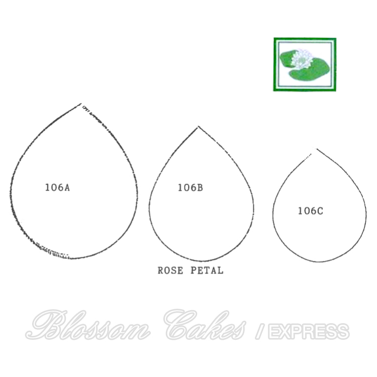 Framar Cutters - 106S Rose Petal Cutter Set