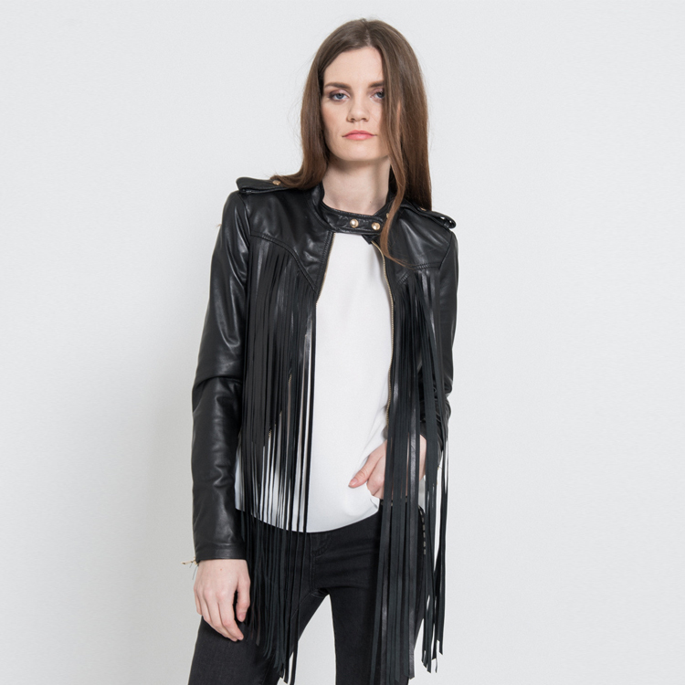 【Silvian Heach】流蘇皮衣