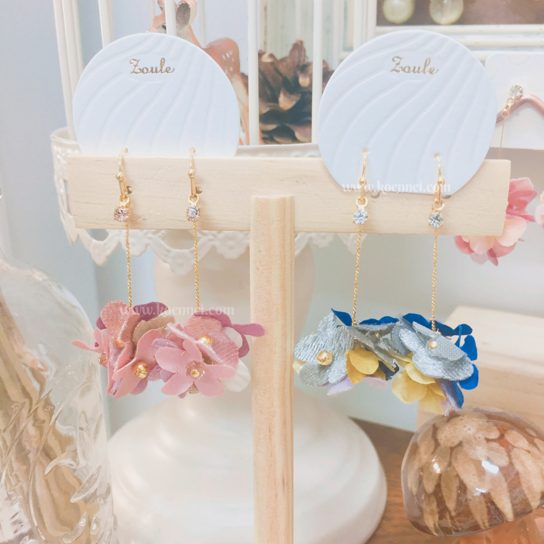 [網站限定優惠]【Zoule】 日本秋色人造花耳環