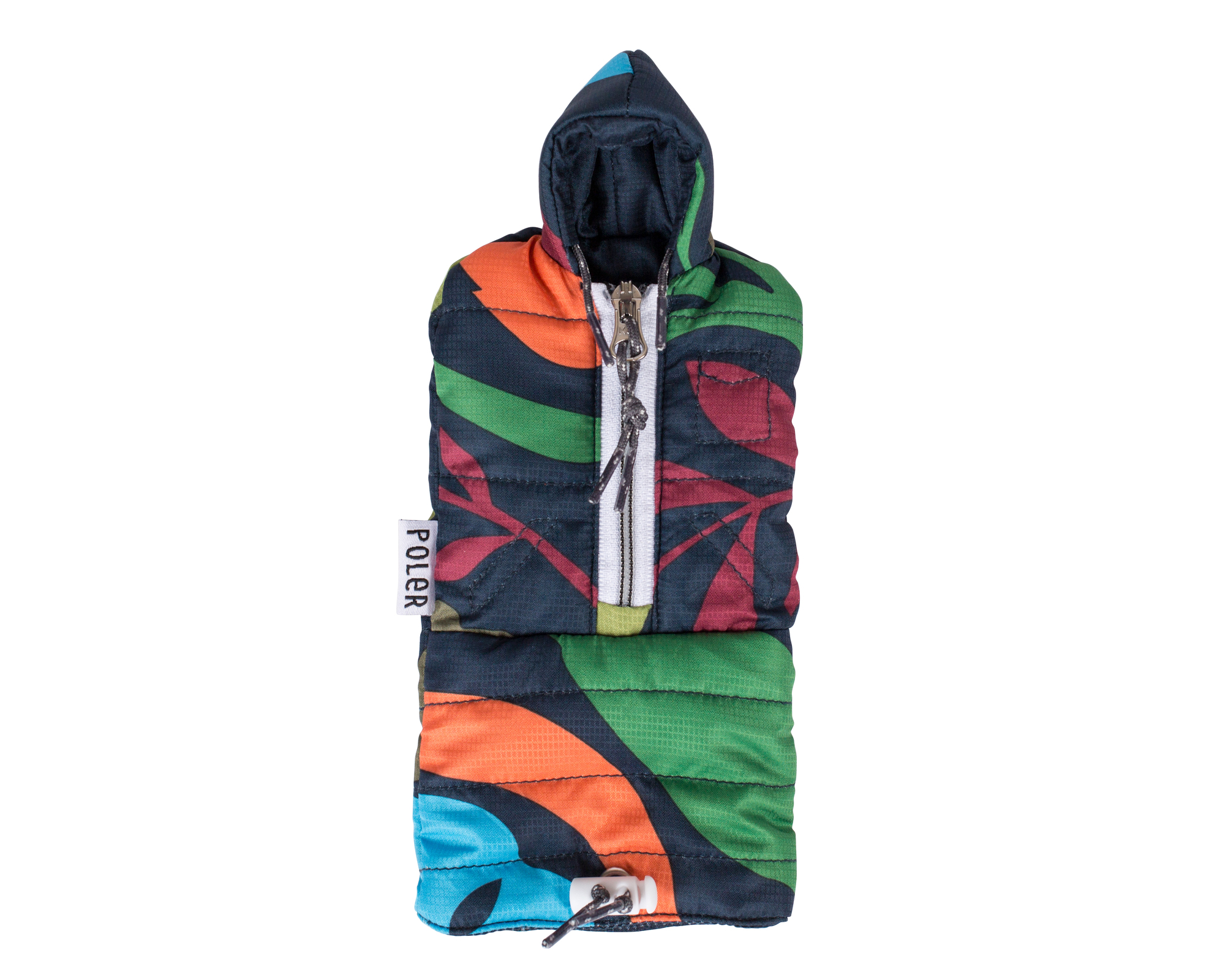 美國 Poler SUNSACK CASE 人形睡袋造型-手機套 / 太陽眼鏡袋-午夜藍小花