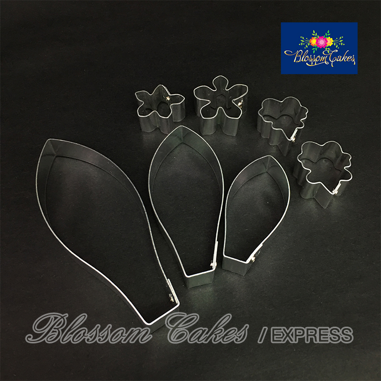 Oncidium Orchid Petal & Leaf Cutters, Set of 7