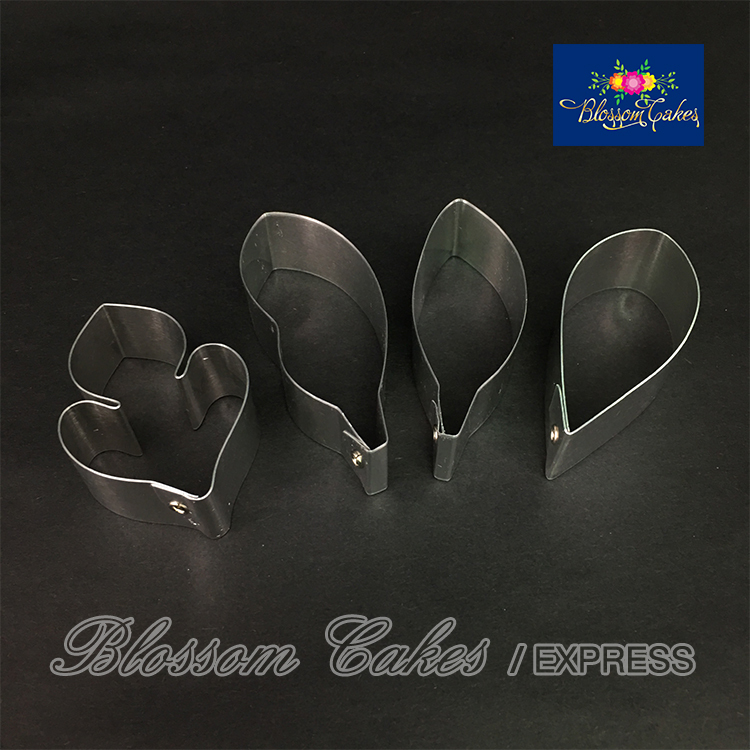 Cymbidium Orchid Petal Cutters, Set of 4