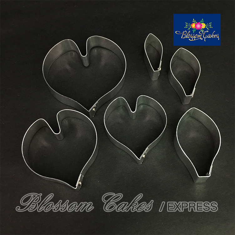 Cyclamen Petal & Leaf Cutters, Set of 6