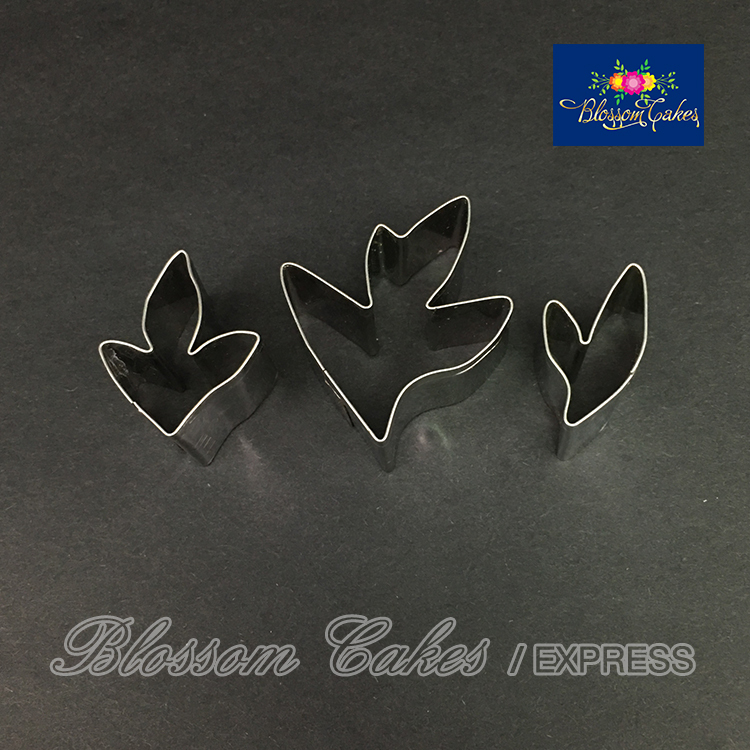 Peony Leaf Cutters, Set of 3