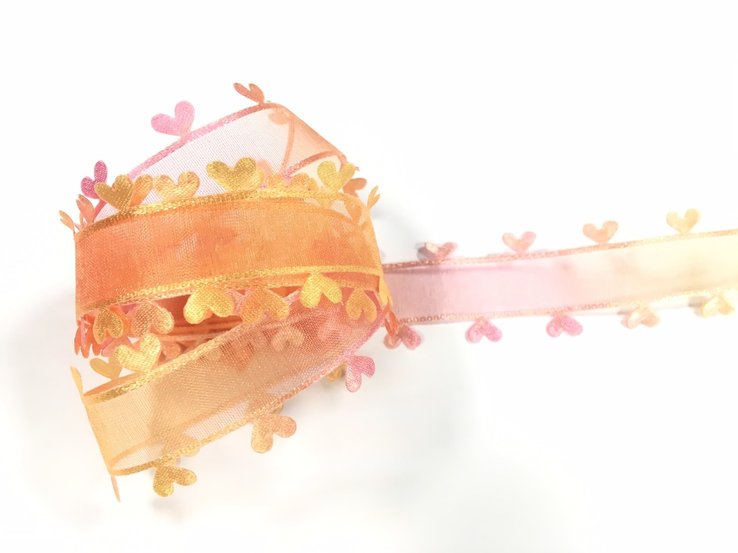 漸層壓邊愛心/27mm