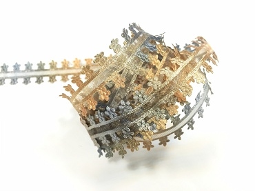 漸層壓邊立體小花