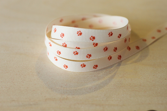 小動物腳印/羅紋/10mm