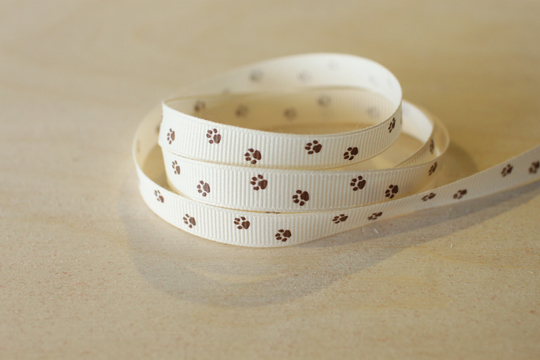 小動物腳印/羅紋/10mm