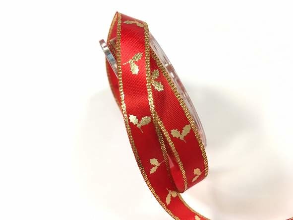 金箔雙葉/金邊緞面