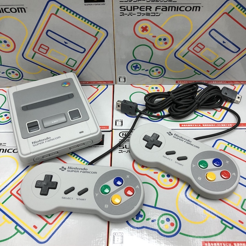 日版任天堂經典超任遊戲機套裝