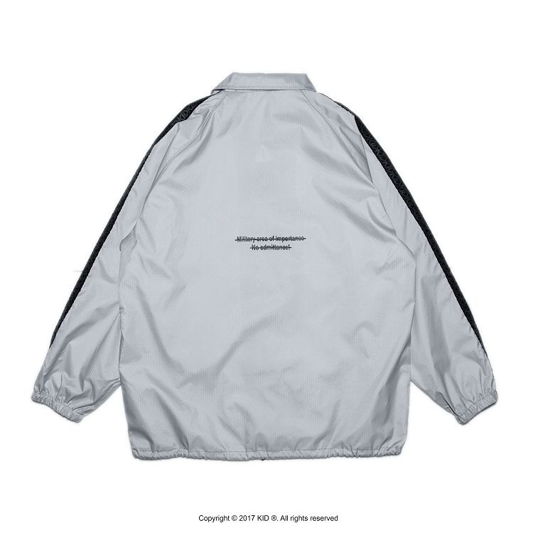 KID ® 蜂巢紋教練外套 淺灰