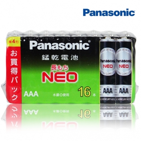 國際牌 環保碳鋅4號電池-16入