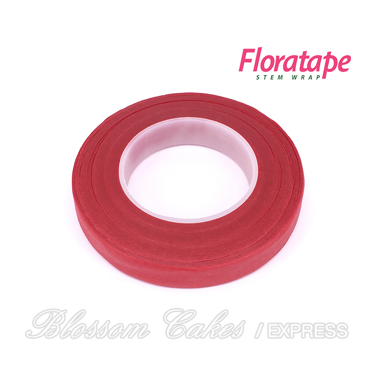 Floratape Stem Wrap - Red 1/2" x 90'