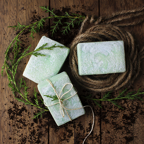 French Green Clay Salt Bar Soap 100gm Natural Ayurveda