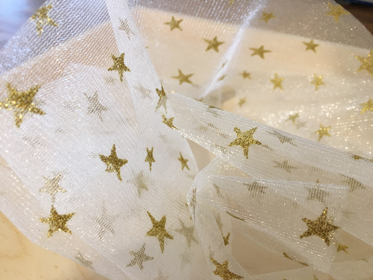 燙金星星紗網/特寬版/9.5cm