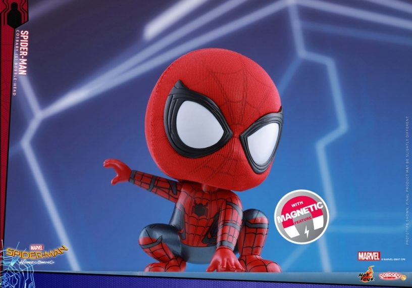 Hot Toys Spider Man Cosbaby Magnetic Feature HomeComing