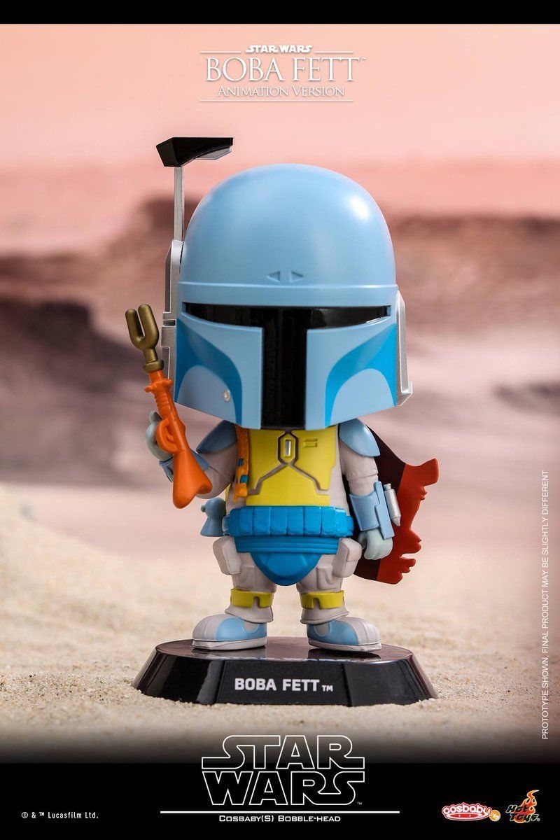 Lot 7 Figurines Star Wars Boba Fett - Cosbaby Hot Toys - Édition Collector