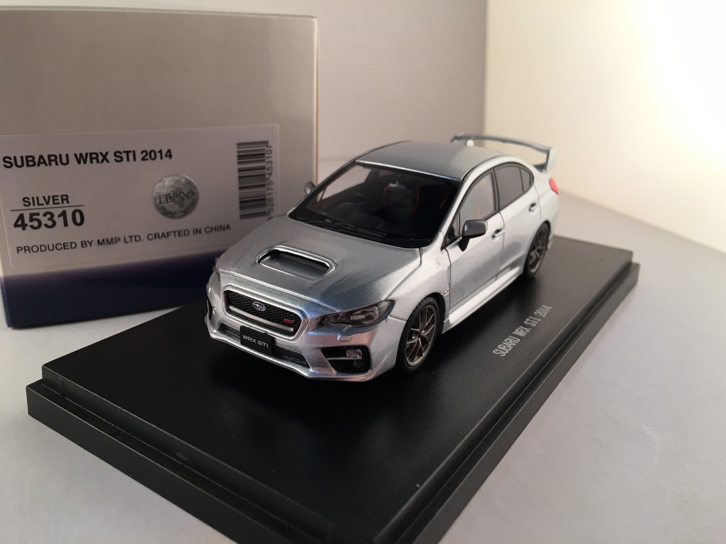 EBBRO 45310 SUBARU WRX STI 2014 Silver 1/43