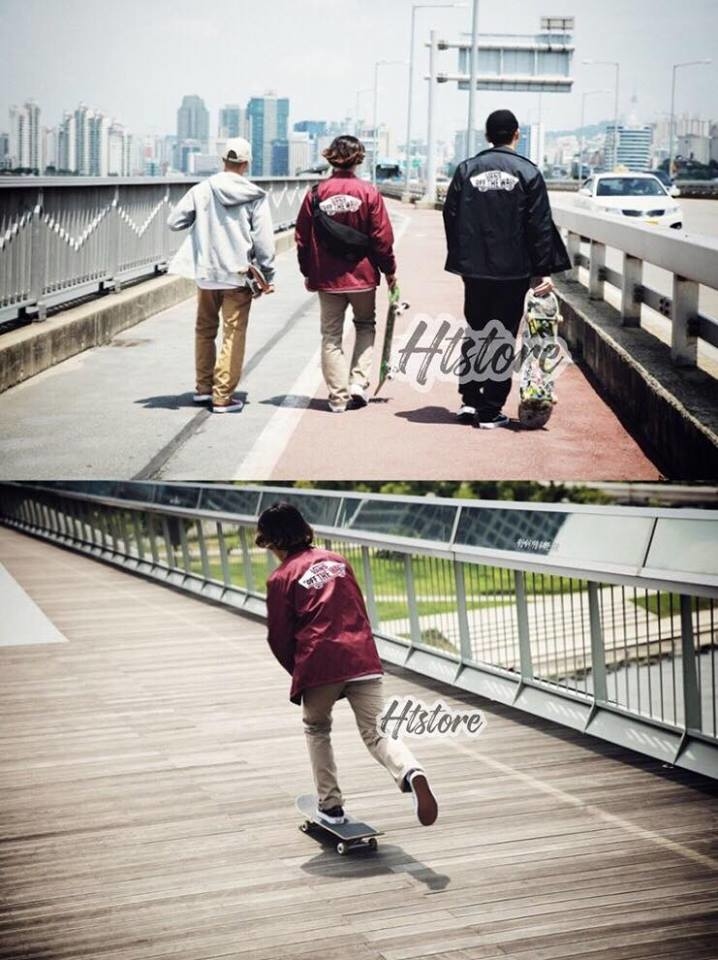 (現貨)VANS 17FW OTW 滑板 LOGO JACKET "WINE"