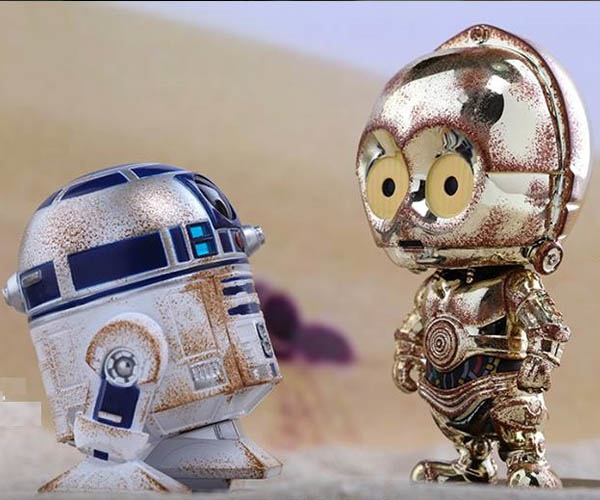 Hot Toys Star Wars C-3PO R2-D2 Rusty Version Cosbaby
