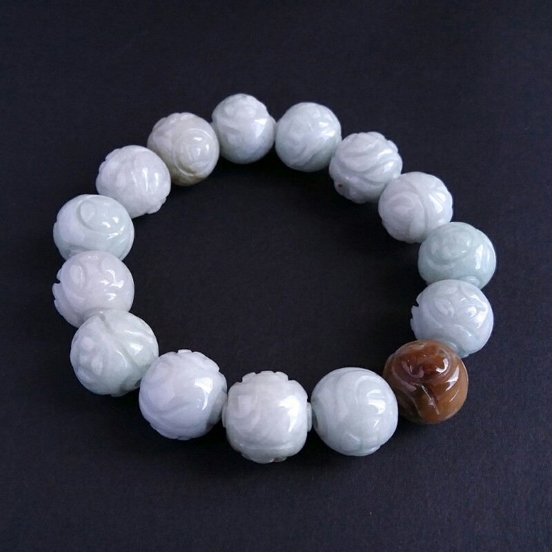 J730K 糯種龍珠手串 (13mm直徑)