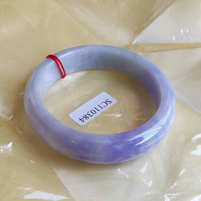 【濃紫】JP716 冰糯艷色紫羅蘭玉鐲 56.68mm (1.52)