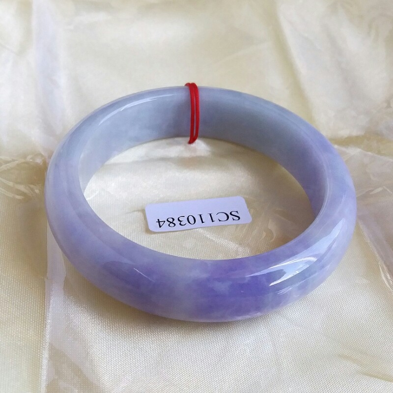JP716 冰糯艷色紫羅蘭玉鐲 56.68mm, 天然翡翠A玉, 緬甸玉, Jade, Jadeite