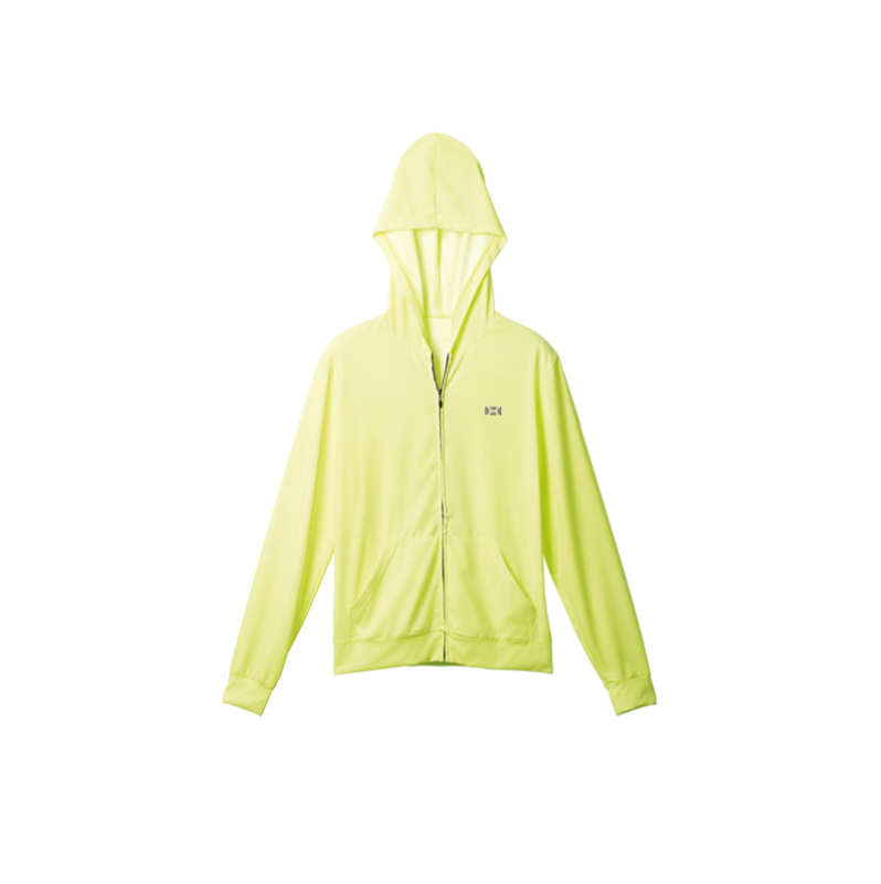 SUNSOUL/HOII/后益-新光感(防曬光能布)-連帽T恤UPF50+ 黃光/買一送一