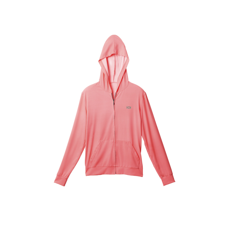 SUNSOUL/HOII/后益-新光感(防曬光能布)-連帽T恤UPF50+ 紅光/買一送一