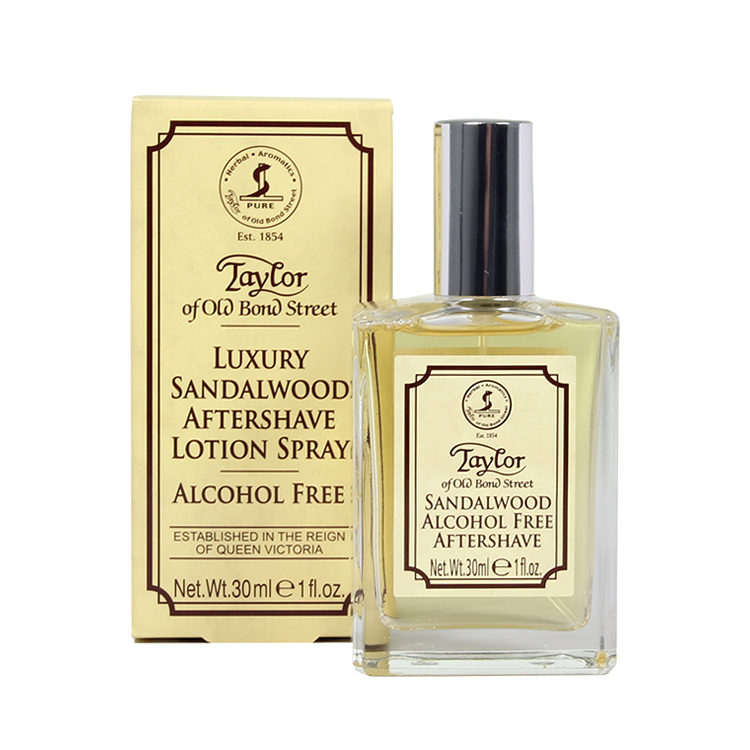 英國 Taylor of Old Bond Street 經典檀香 鬍後水 / 鬚後水（無酒精 / 30ml）