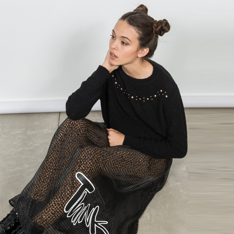 【SH】兩件式透明紗裙+豹紋內搭褲