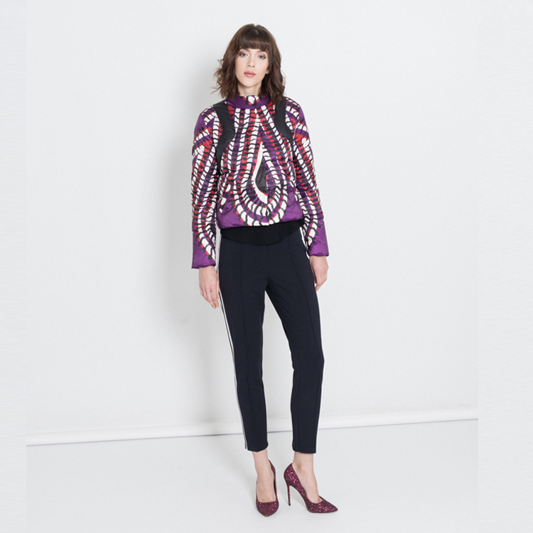 【Silvian Heach】摩登花版蓬蓬外套