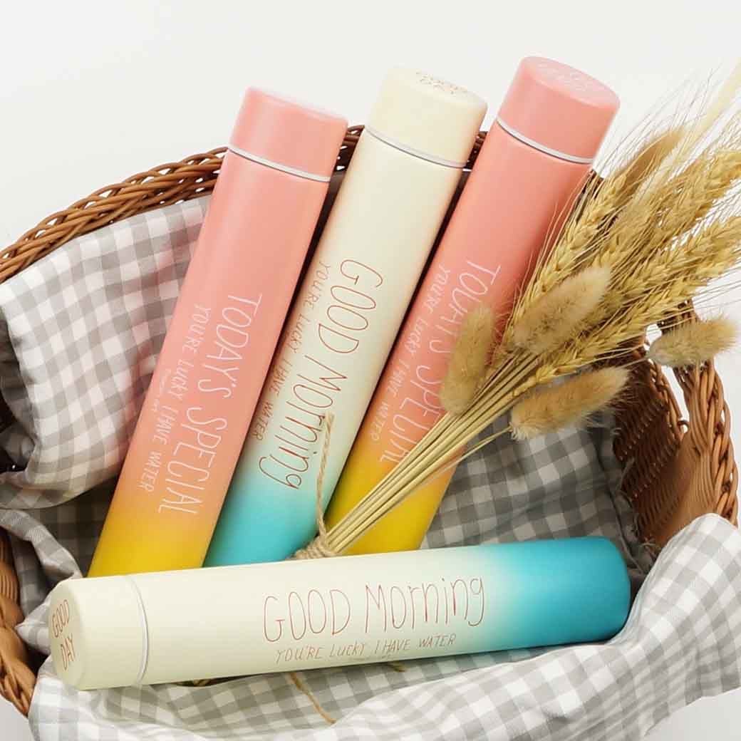 幻色漸層極細霧面保溫瓶 220ML