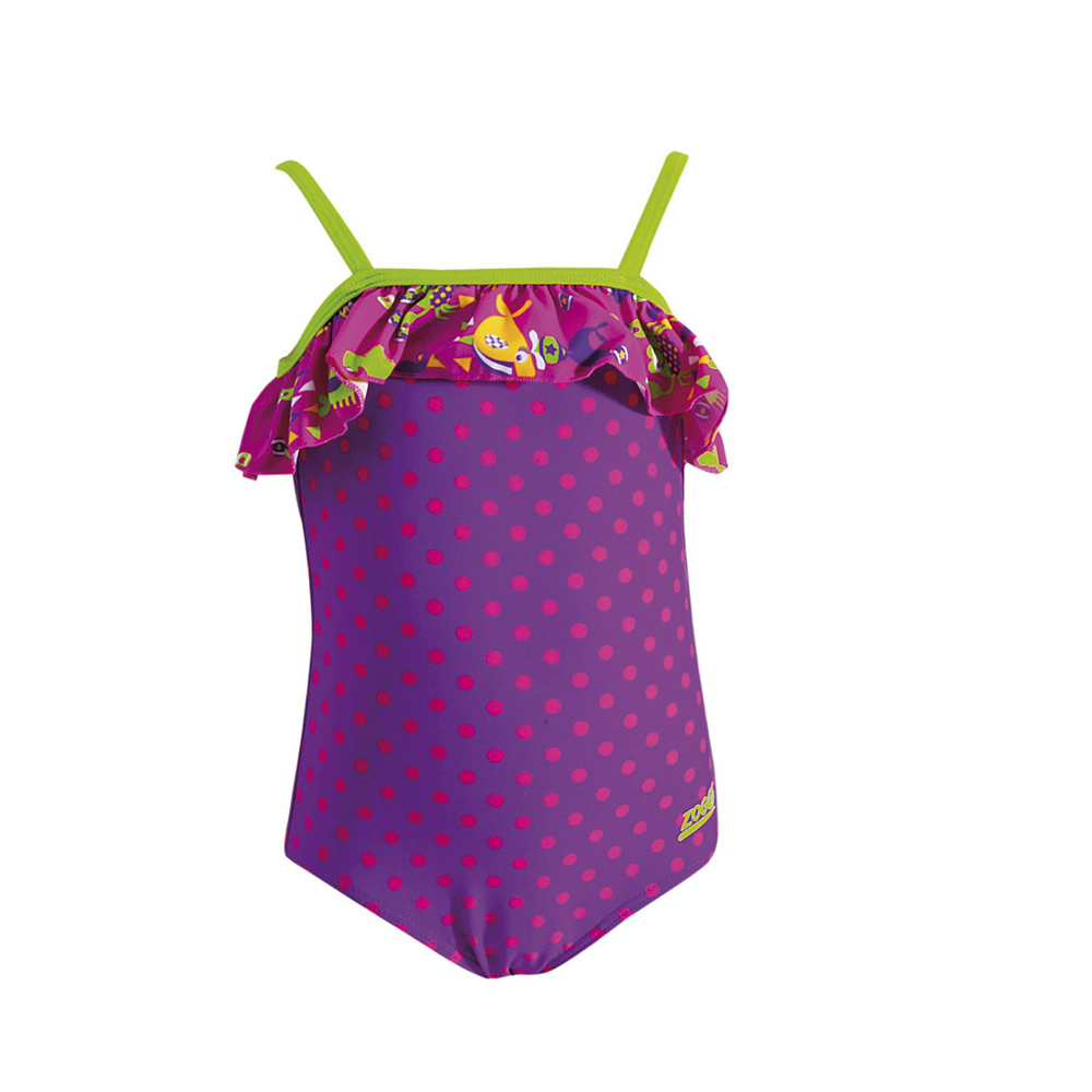 ZOGGS 幼童《粉紫點點》連身泳衣