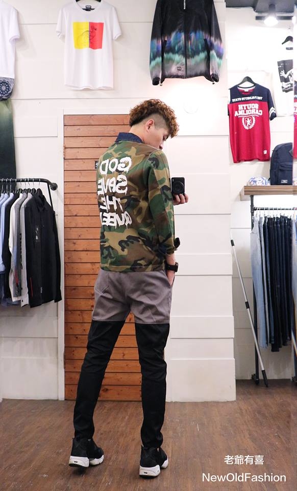 『新品上市』重磅God Save The Queen拼接牛仔薄外套！