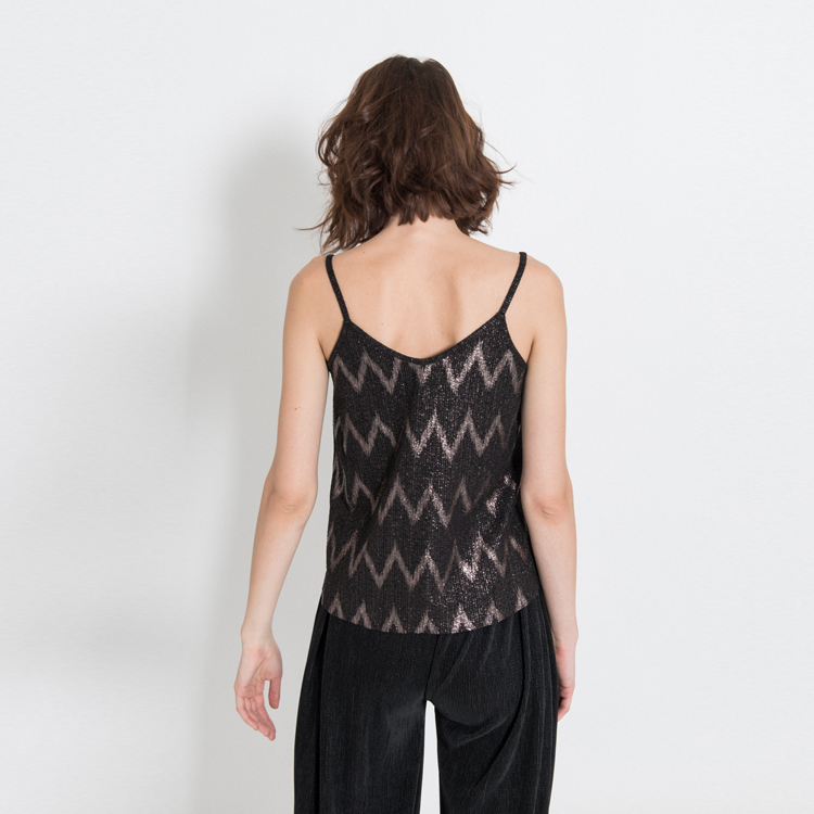 【Silvian Heach】v型波浪細肩帶背心