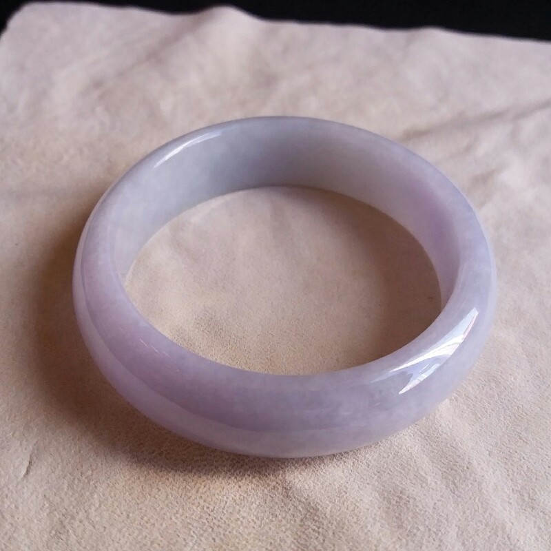 冰紫羅蘭貴妃玉鐲 52.8mm, 天然翡翠A玉, 緬甸玉, Jade, Jadeite