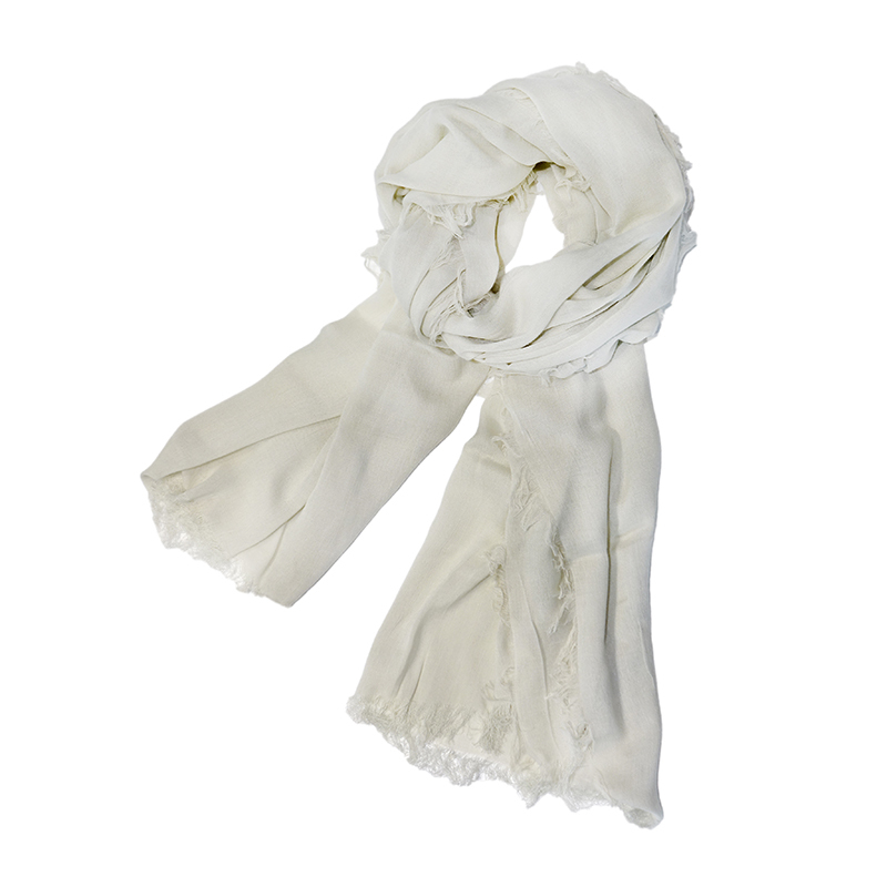 膠原蛋白涼爽美膚絲巾 - 天然植物染 - 墨水樹灰