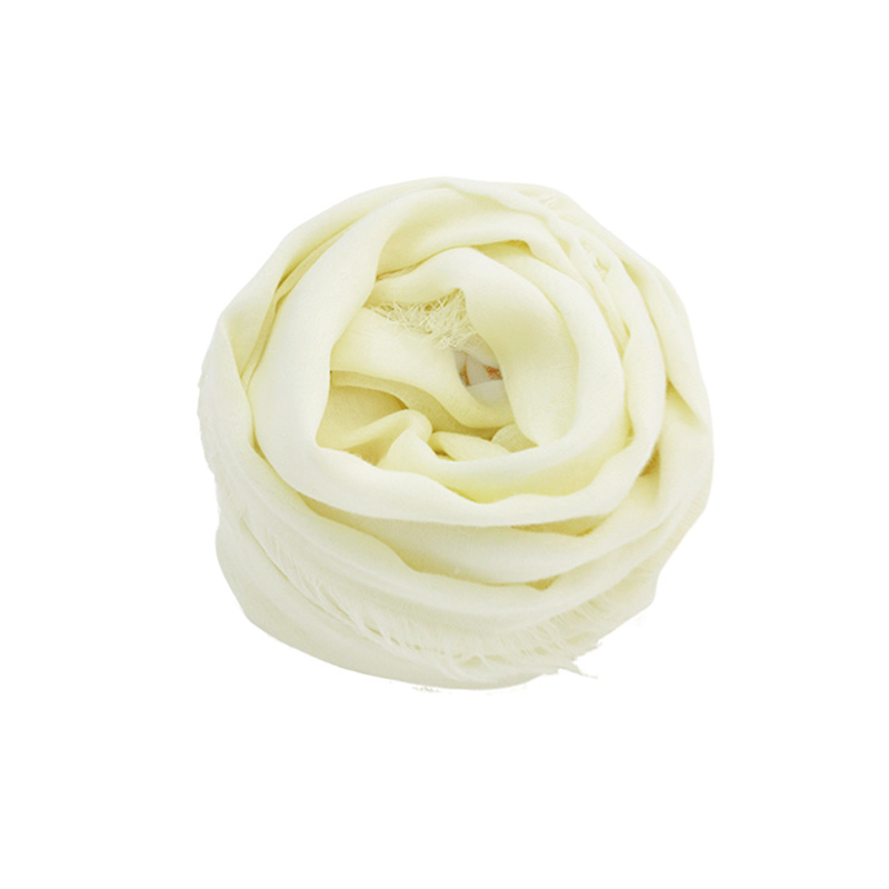 膠原蛋白涼爽美膚絲巾 - 天然植物染 - 福木黃