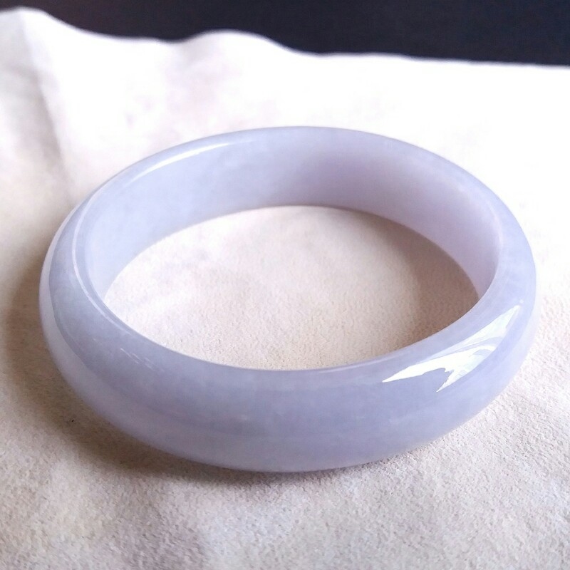JP736 冰紫羅蘭貴妃玉鐲 47.3mm (1.27)