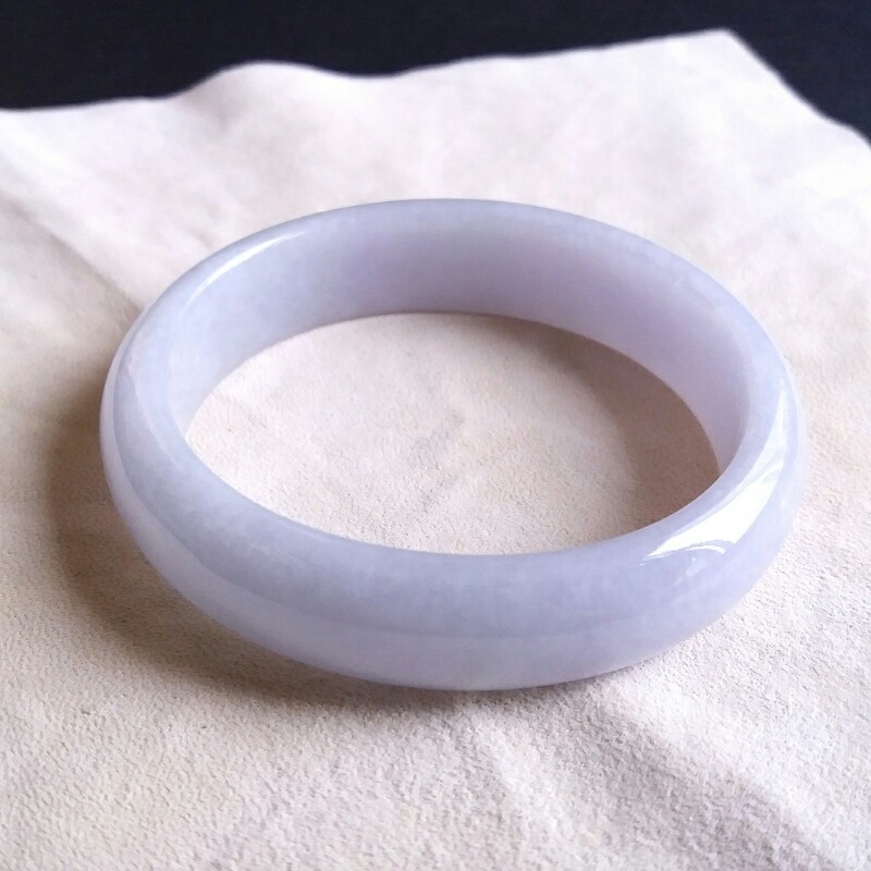 JP736 冰紫羅蘭貴妃玉鐲 47.3mm (1.27)