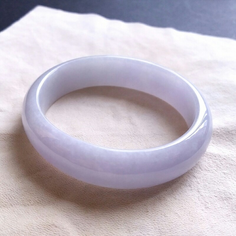 冰紫羅蘭貴妃玉鐲 49.3mm, 天然翡翠A玉, 緬甸玉, Jade, Jadeite