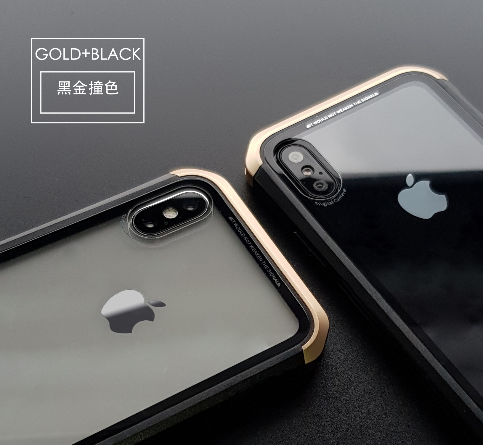 二代鋼盾【VP吸血鬼】iPhone X / Xs【鋁合金鋼化玻璃防摔殼】免螺絲雙材質 截斷金屬 訊號無阻