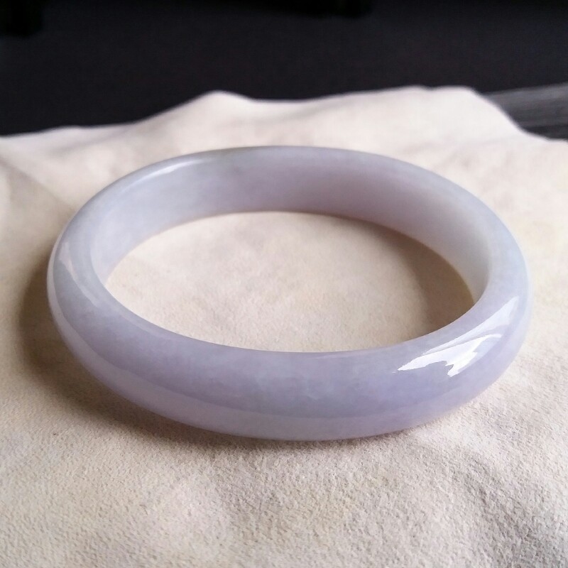 J758 冰紫羅蘭貴妃玉鐲 53.2mm (1.42)