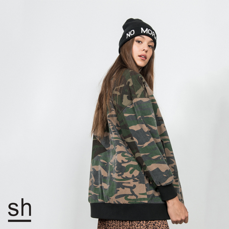 【SH】迷彩厚帆布外套