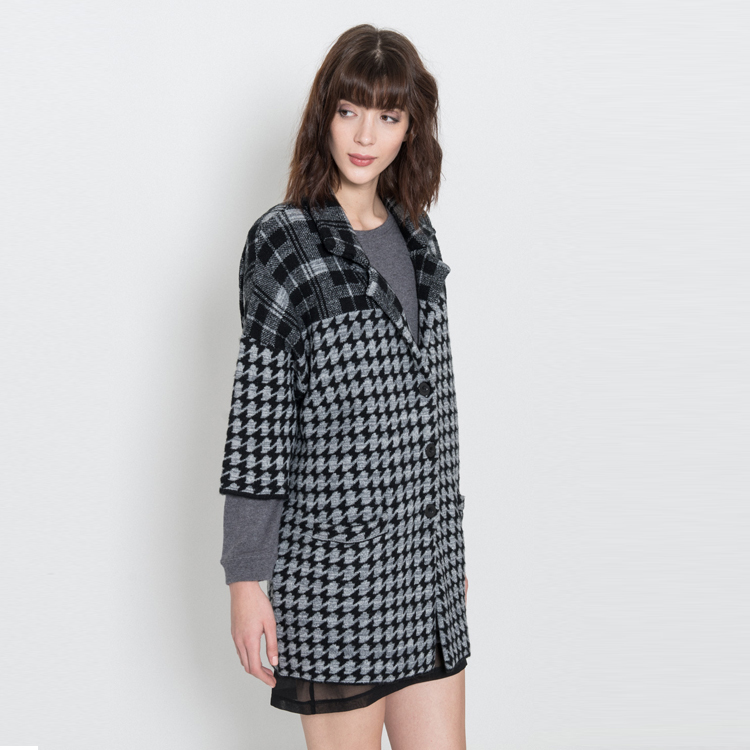【Silvian Heach】千鳥格紋外套