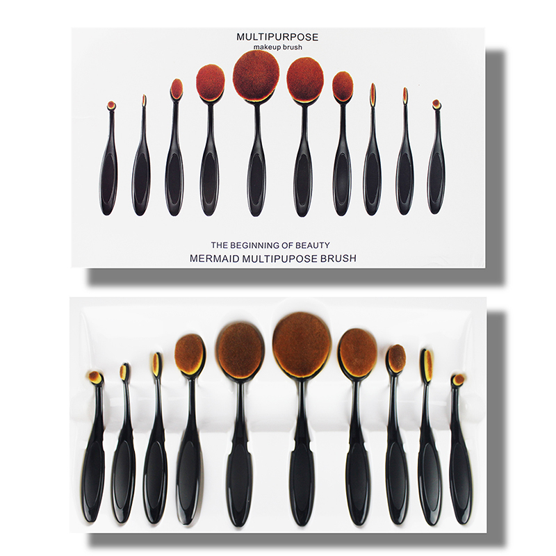 無痕專業牙刷型粉底刷套組