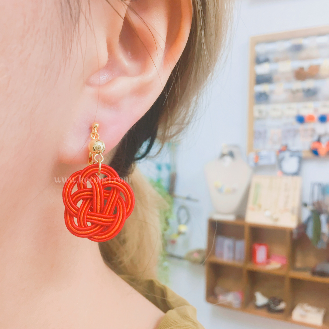 [網站限定優惠]【Gargle】 日本制梅花結耳環