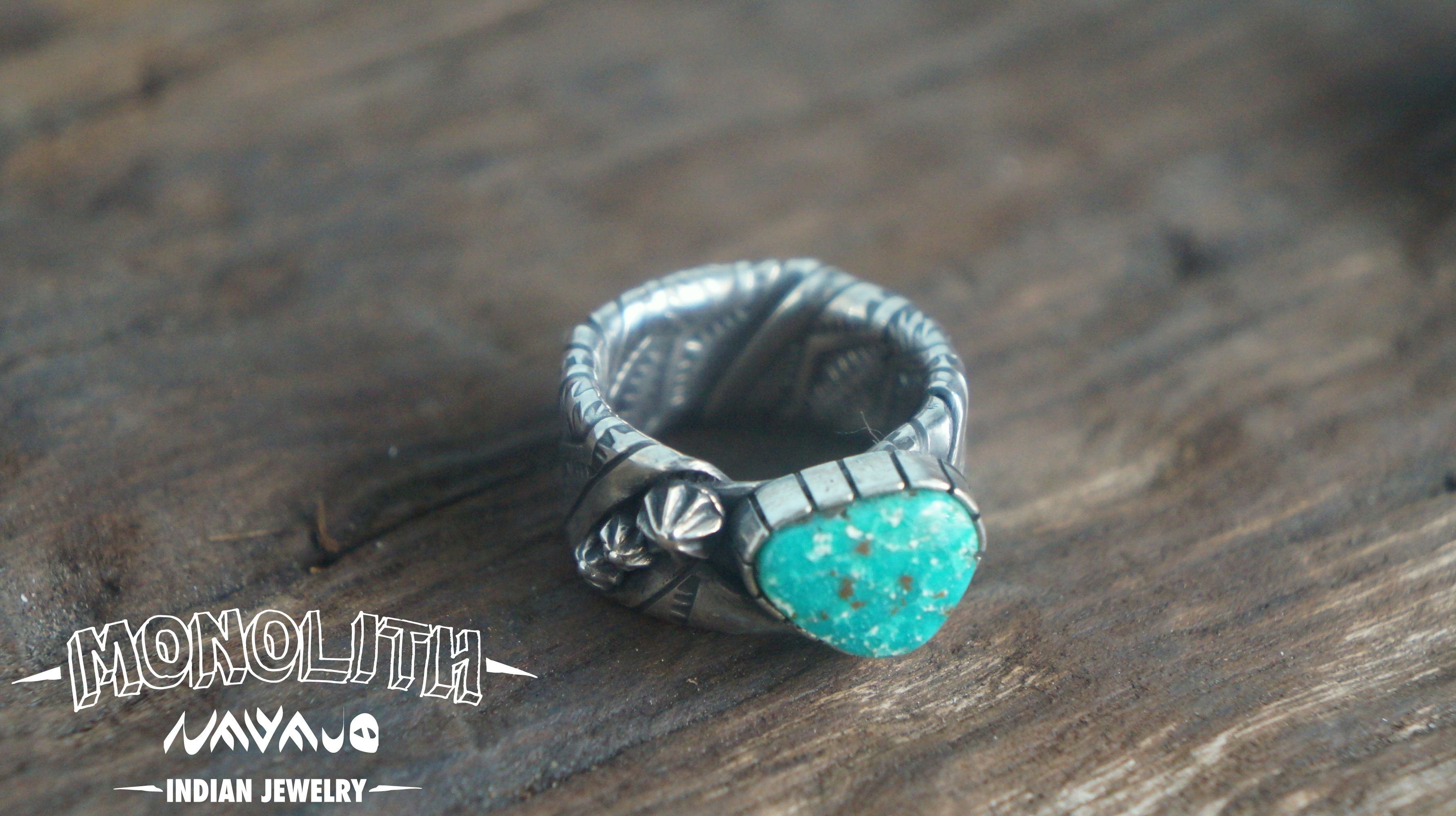 Turquoise Mountain 纏繞打印【戒指】