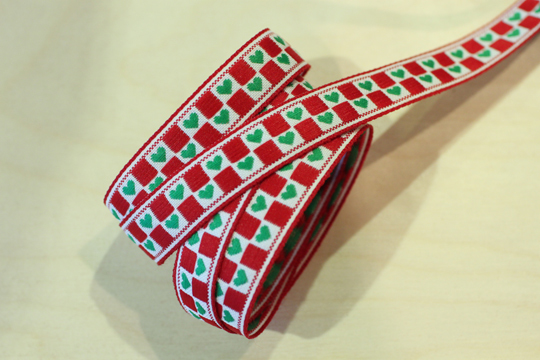 紅綠心磚提花/2款寬度